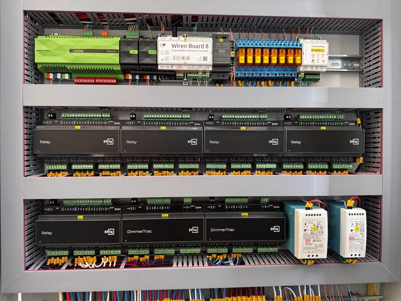 Loxone Miniserver, Wiren Board 8, релейные модули Efriq