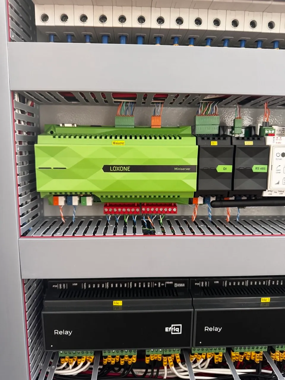 Miniserver с расширениями DI и RS485