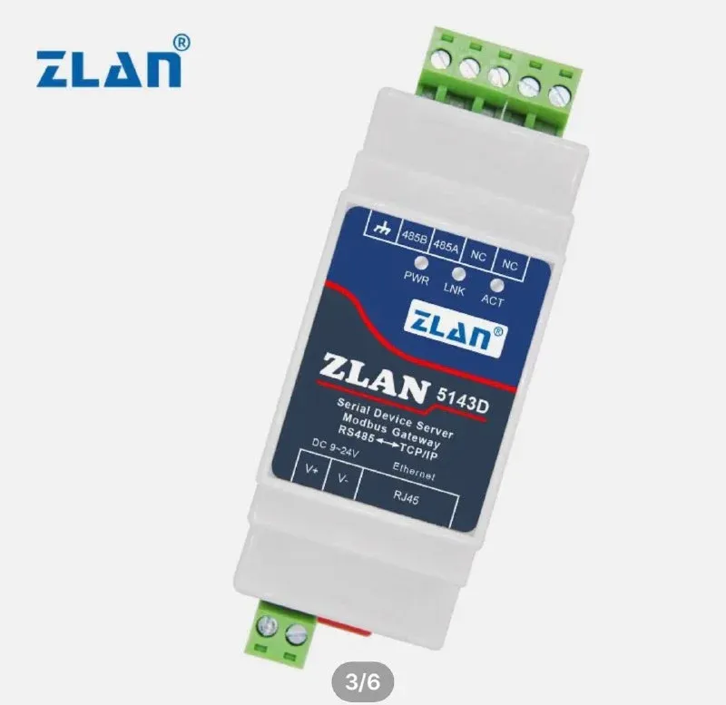 Шлюз ModBus для Loxone за 2000 руб Скоро тестирование) ZLAN5143D-это своего рода последовательный преобразоват
